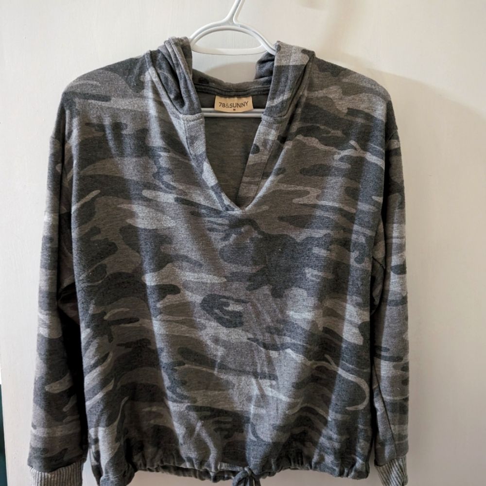 Army Camouflage Slouch Sweater